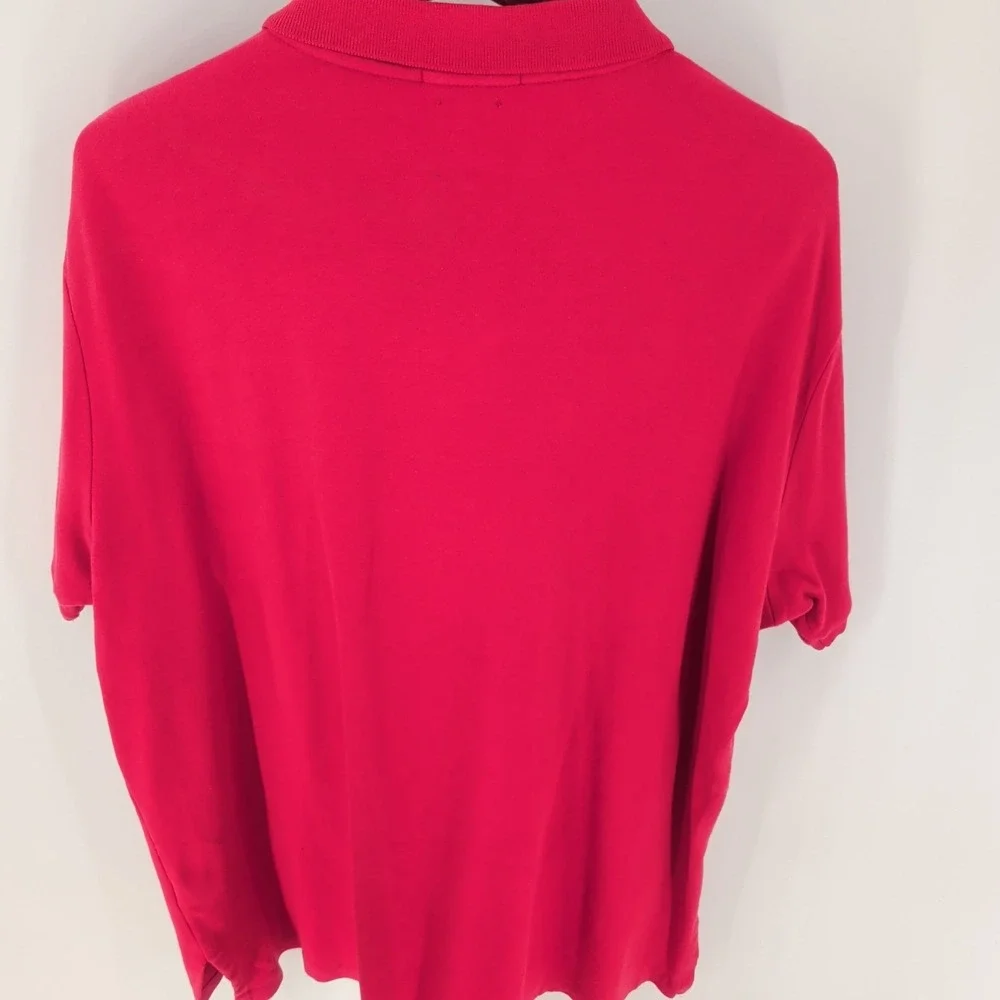 Vtg Polo Ralph Lauren‎ Custom Fit Classic Golf Performance Polo Shirt Pink XL